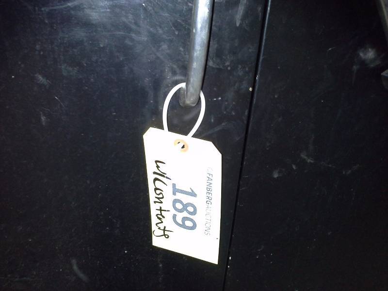 Metal Shelf with Contents