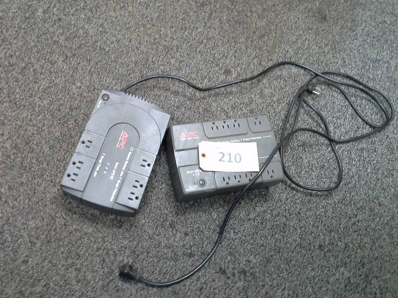 (2) Battery Backup plus Surge Protector