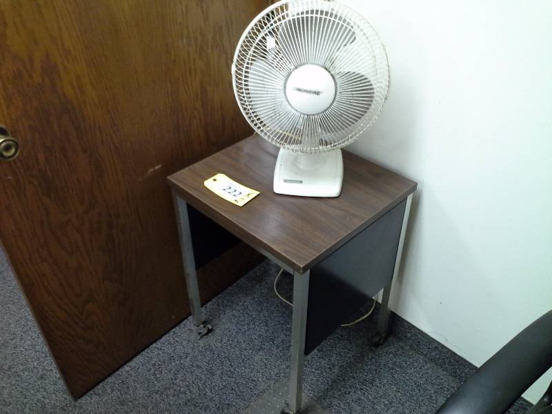 Fan with small stand