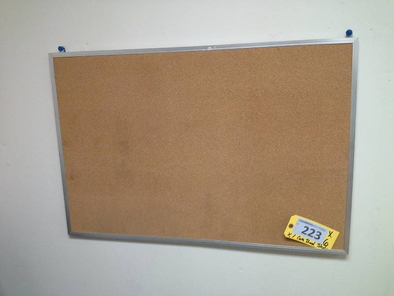 Cork Board and 6 Shelves