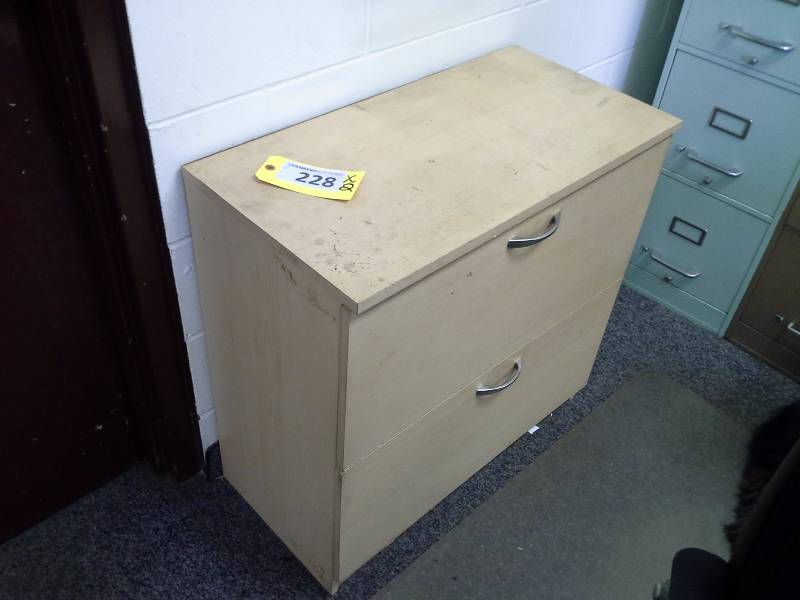 Pair of Wooden File Cabinets