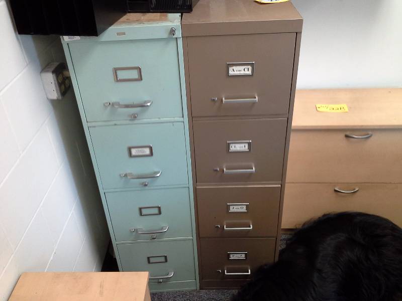 Pair of Standard metal file cabinets