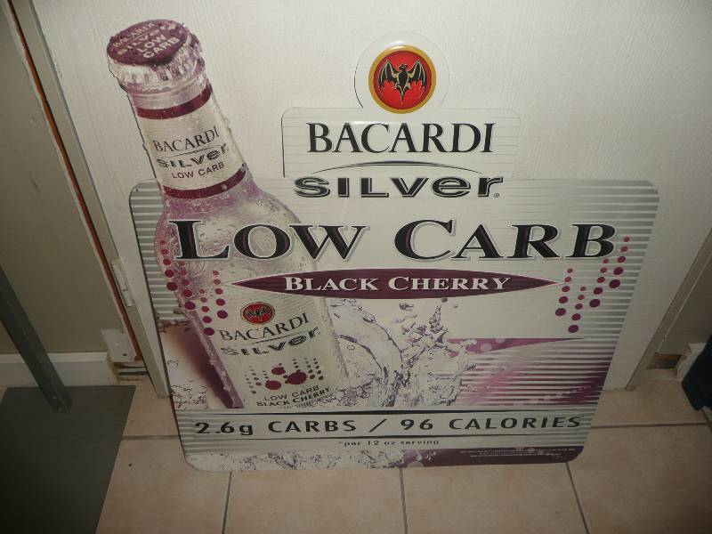Bacardi Silver Tin Sign