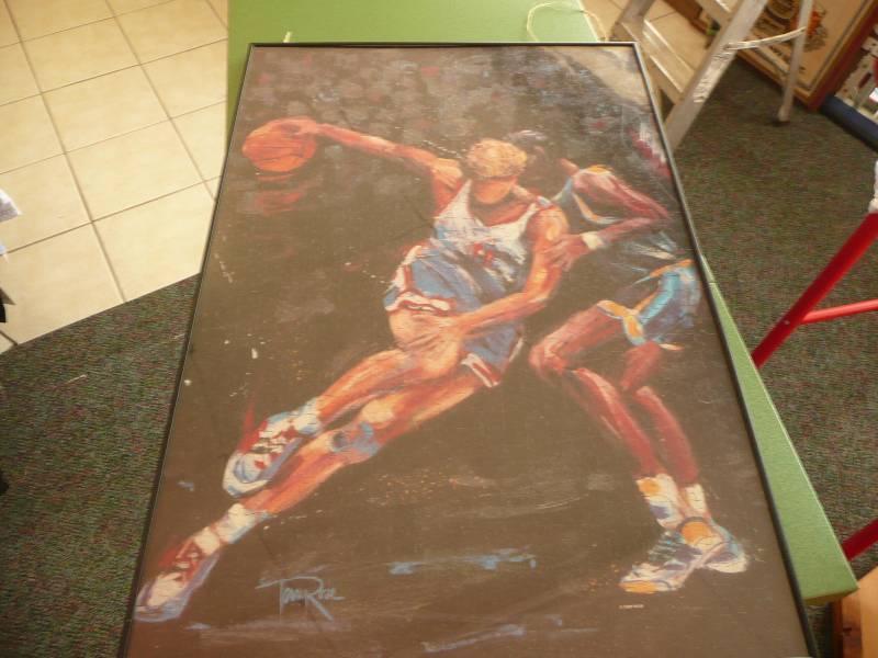 Terry Rose Large Framed Basketball Puzzle
