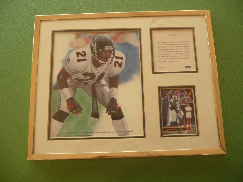 Deion Sanders 1992 Prime-Time Framed Memorabilia