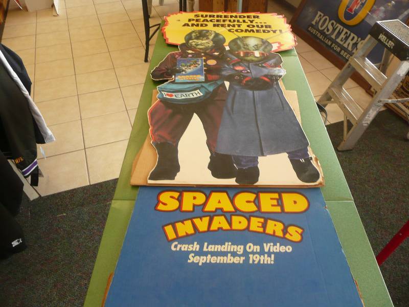 Vintage Cardboard Movie Display