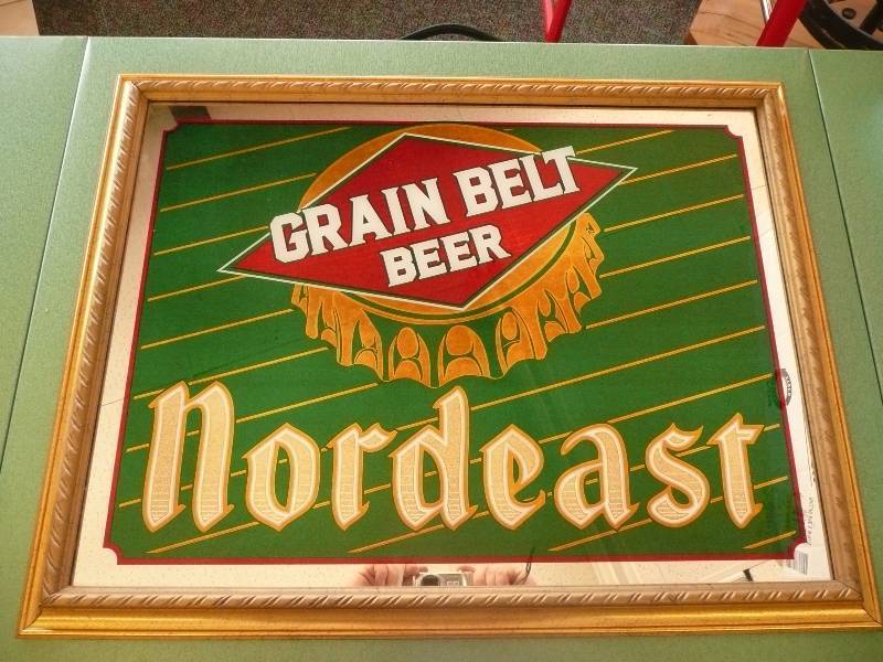 NOS Grain Belt Nordeast Mirror