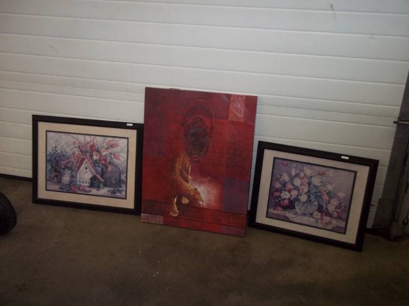 lot 51 image: 3 Artwork pieces