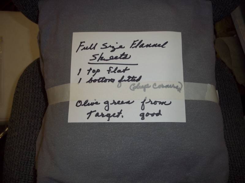 lot 92 image: Full size Flannel sheet
