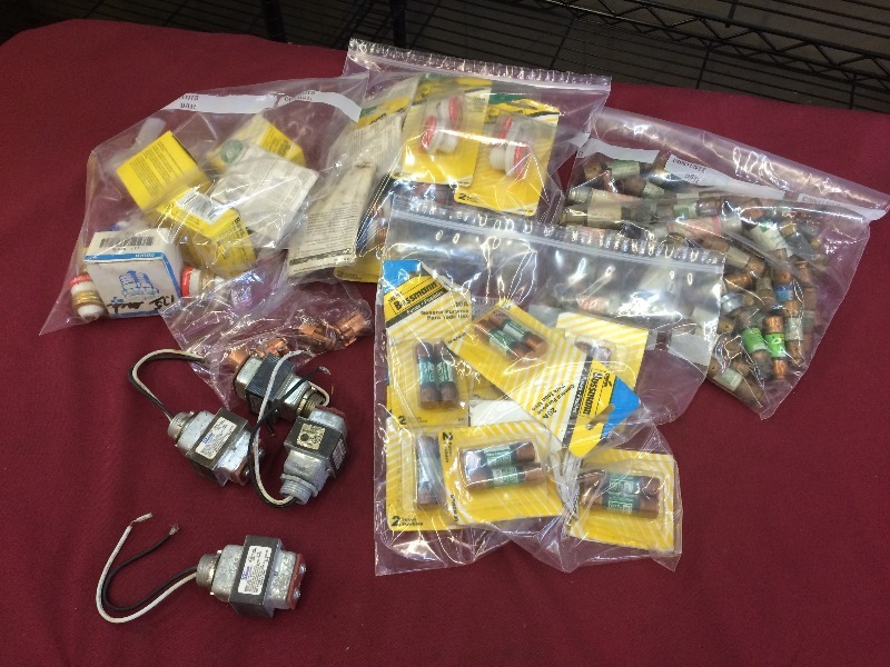 Assorted fuses, transformers