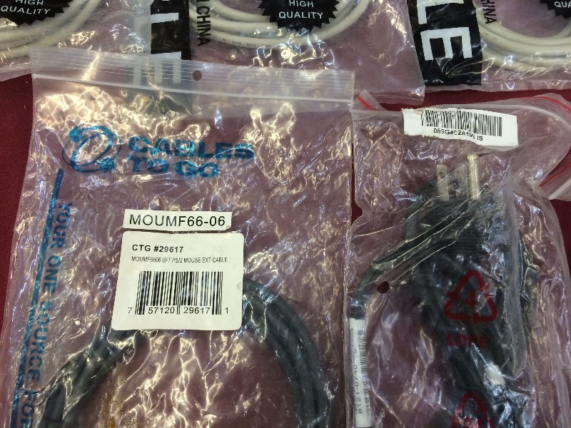 Assorted Cables and cords  - lot of 8