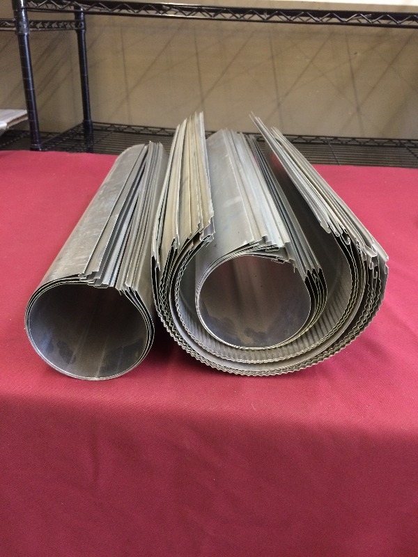 Alum Piping  3 & 5 x 24  approx lot of 21