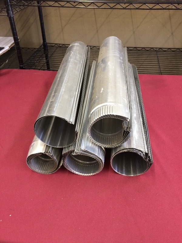 Aluminum 4 Vent Piping 4 x 24 long  approx. lot of 24 sections