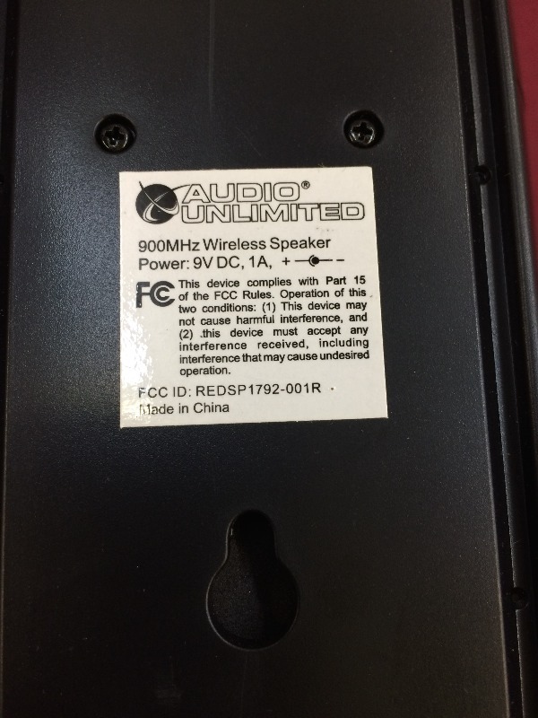 Audio Unlimited wireless speaker - works