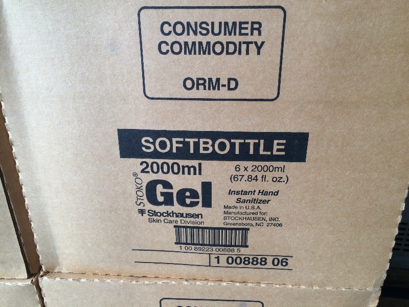 Pallet lot of Stockhausen Hand Sanitizer  Soft Gel  perfect ebay, flea market or reseller products  lot of 336