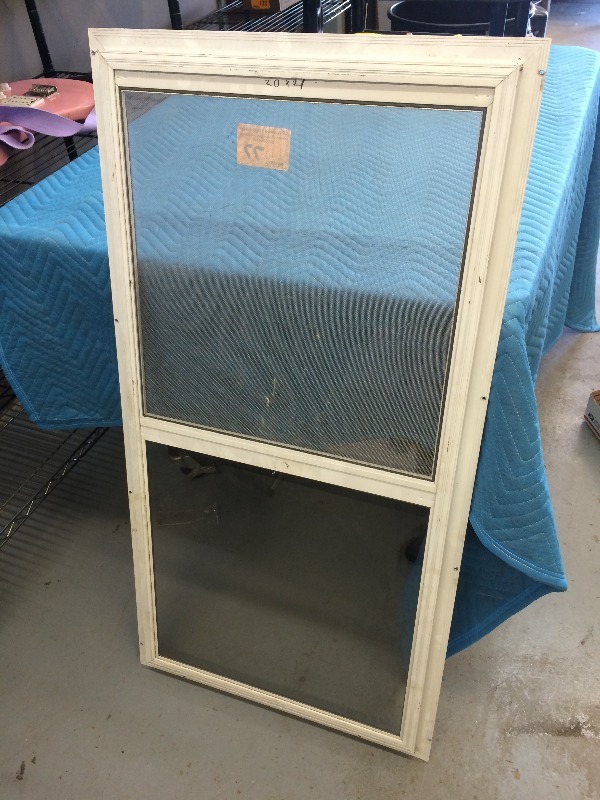Storm Window 21 34 wide x 44 high (add 1 flange on all sides)