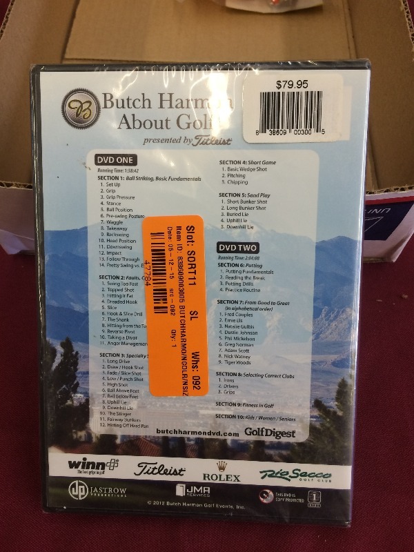 Butch Harmon About Golf DVD - New