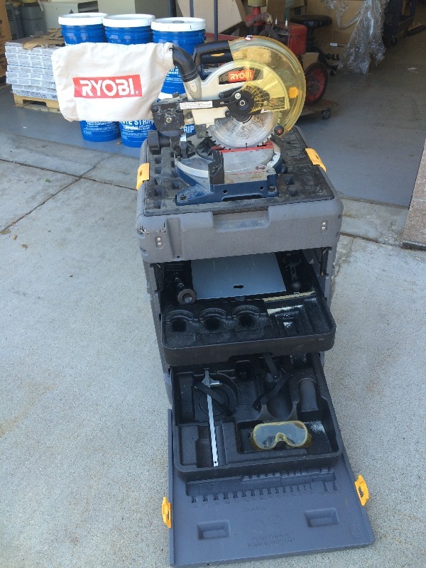 Ryobi  Power Pak  Miter Saw & Case - needs battery