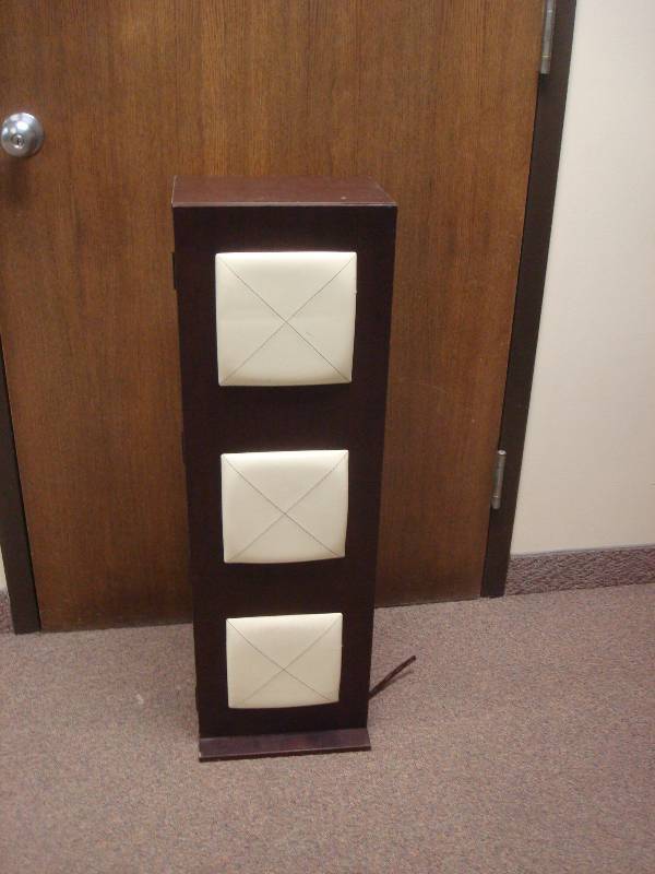 lot 8 image: CD Rack Cabinet, Used, Shows Some Wear