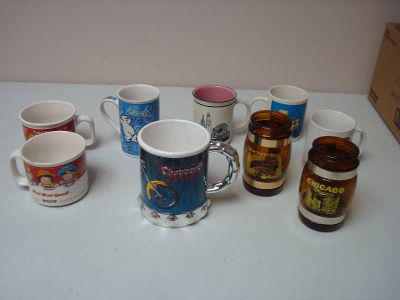 lot 48 image: Lot Of Coffee Mugs, Some Wear