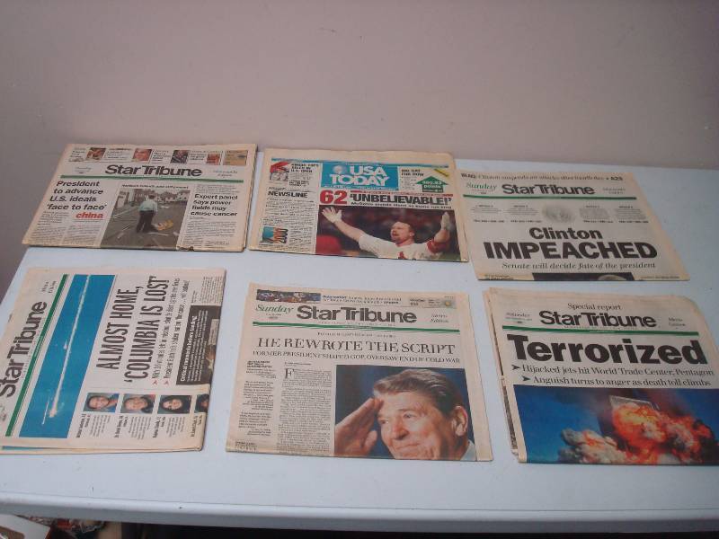 lot 66 image: Lot Of Headline Newspapers