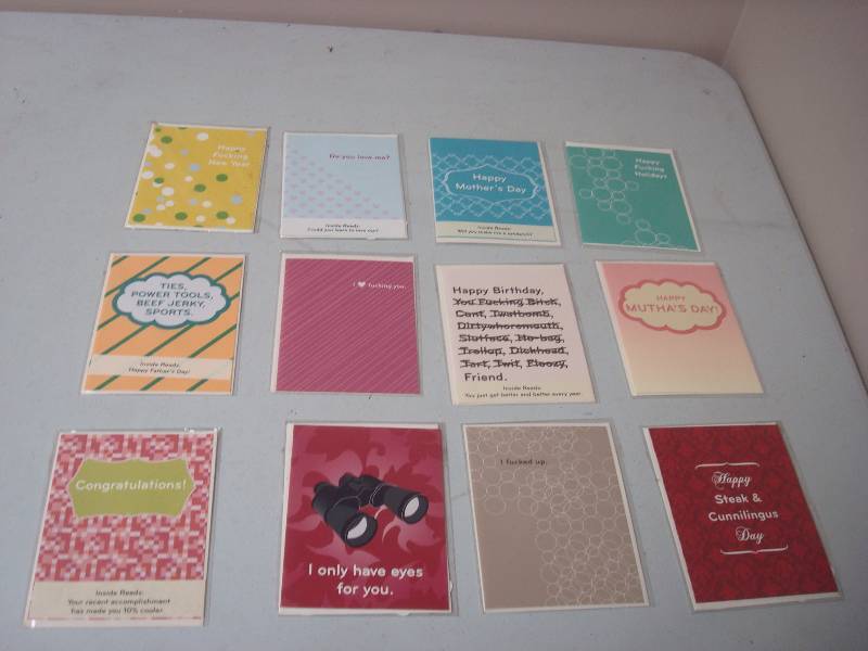 lot 83 image: Lot Of Obscene Humor Greeting Cards
