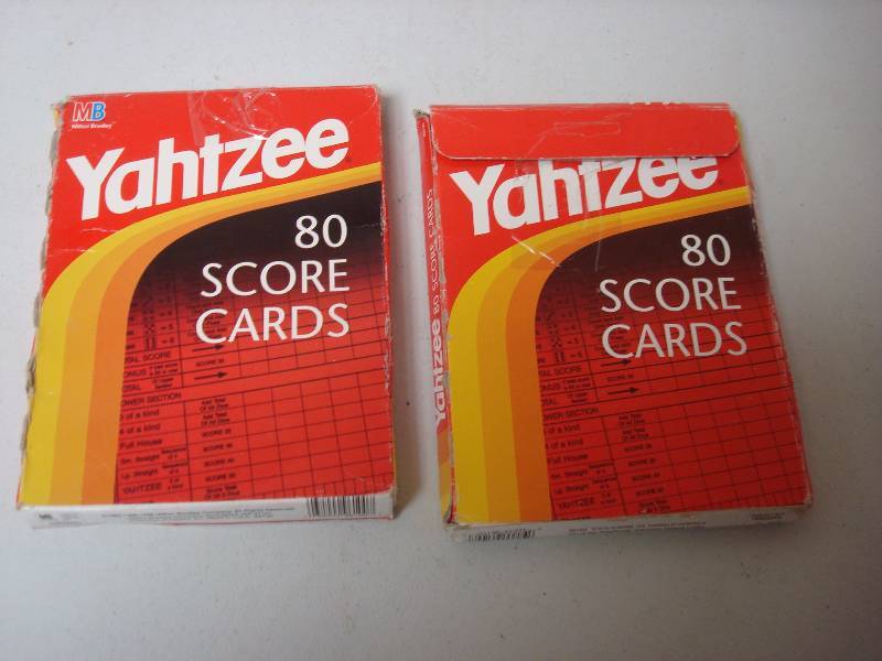 lot 85 image: Two Boxes Of Yahtzee Score Cards