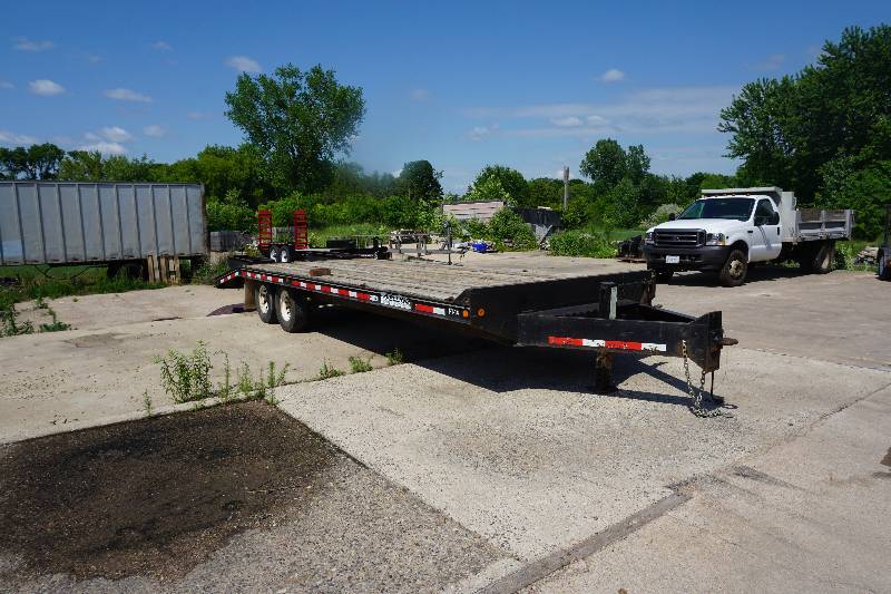 1999 Felling FT-14 25 Tandem Axle Deck Over Equipment Trailer