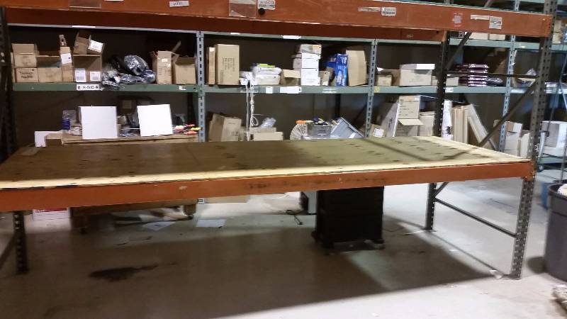 lot 8 image: (1) Section Pallet Racking with (2)...