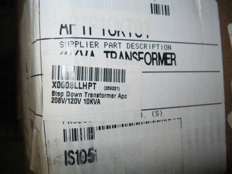 lot 11 image: APC APTF10KT01 Step-Down Transforme...