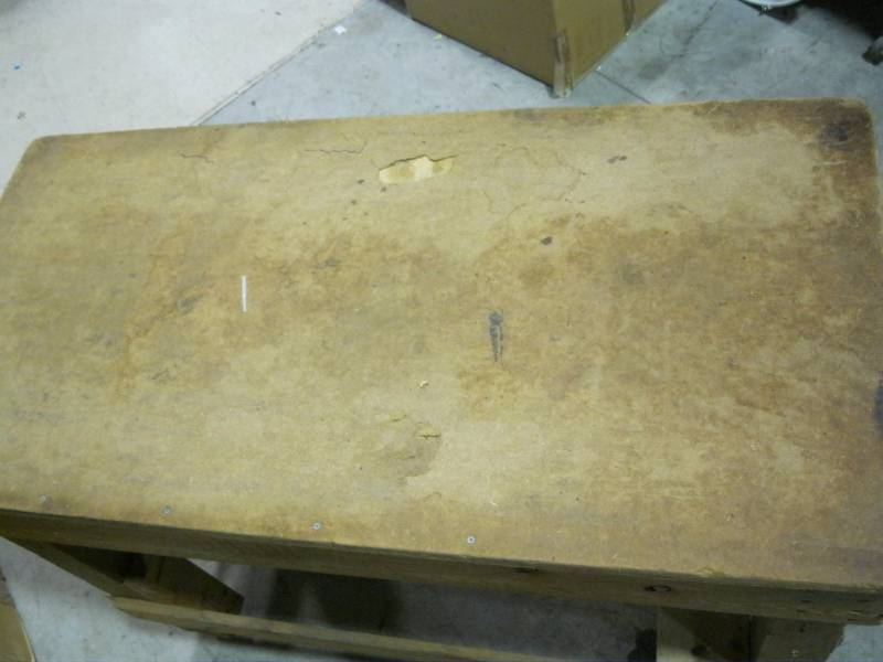 lot 98 image: Rolling Work Bench Wood Table 36H ...