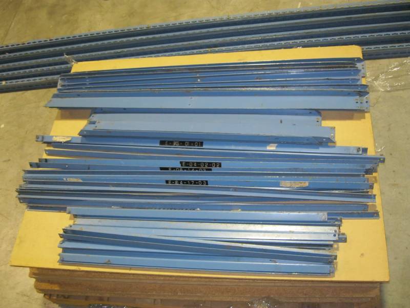 lot 100 image: Lot of Boltless Warehouse Rack Shel...