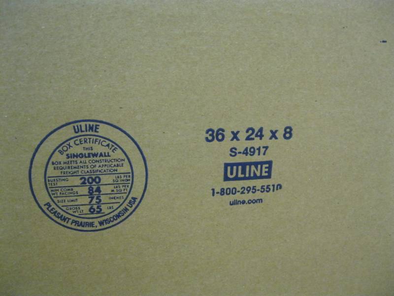 lot 141 image: (9) Uline 36x24x8 and (5) 26x26x12 ...