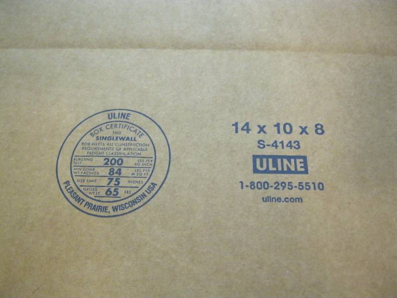 lot 143 image: (29) Uline Cardboard Boxes 14x10x8...