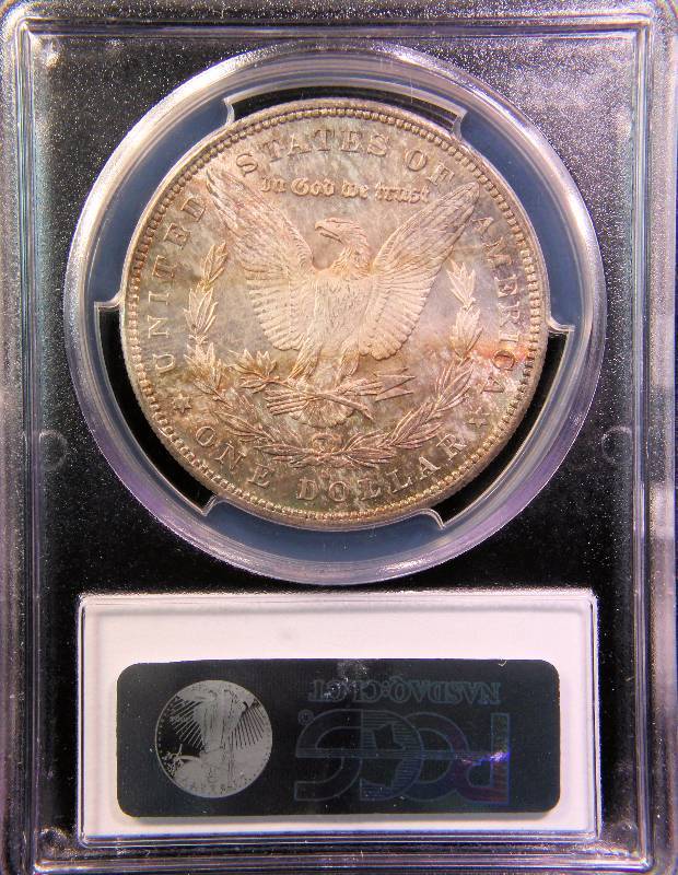1879-S MORGAN SILVER DOLLAR MS65 PCGS NICELY TONED REVERSE