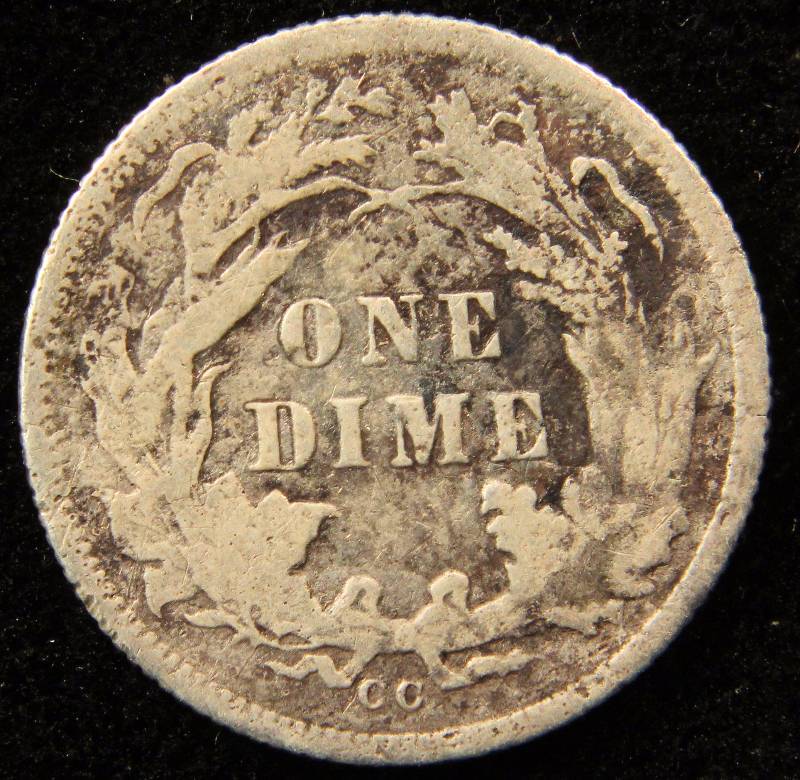 1877-CC CARSON CITY SILVER DIME