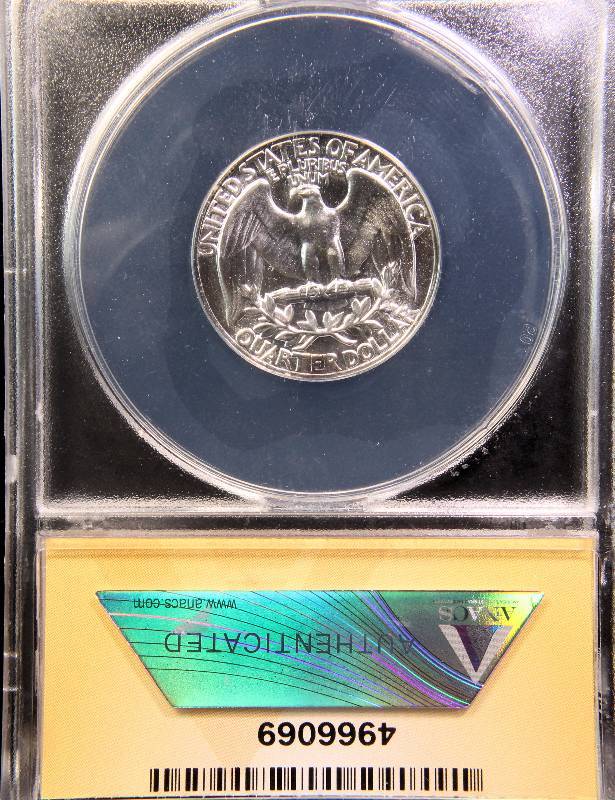 1961 WASHINGTON SILVER QUARTER PROOF PF65 ANACS