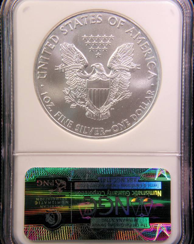 2009 AMERICAN SILVER EAGLE .999 FINE SILVER 1 TROY Oz. NGC MS69