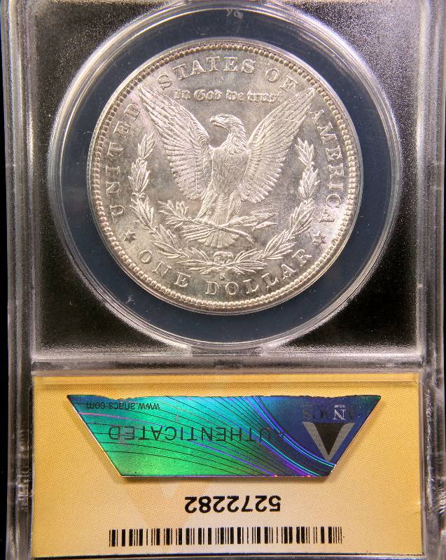 1881-S MORGAN SILVER DOLLAR MS62 ANACS