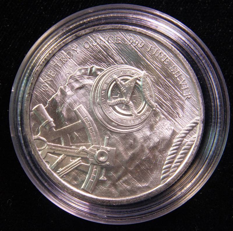 1 TROY OZ. .999 FINE SILVER PROSPECTOR IN AIRTITE HOLDER