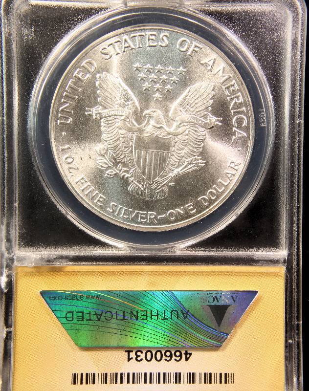1986 AMERICAN SILVER EAGLE 1 TROY Oz. .999 FINE SILVER DOLLAR MS68 ANACS