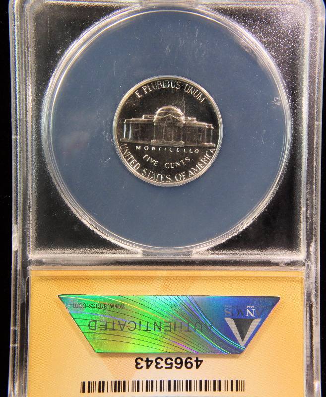 1968-S PROOF JEFFERSON NICKEL PF65 ANACS