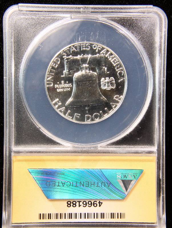 1960 PROOF FRANKLIN SILVER HALF DOLLAR PF66 ANACS