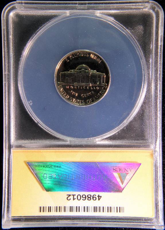 1963 PROOF JEFFERSON NICKEL PF67 ANACS