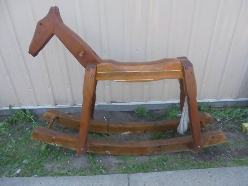 ADULT Size Wood Rocking Horse - LARGE