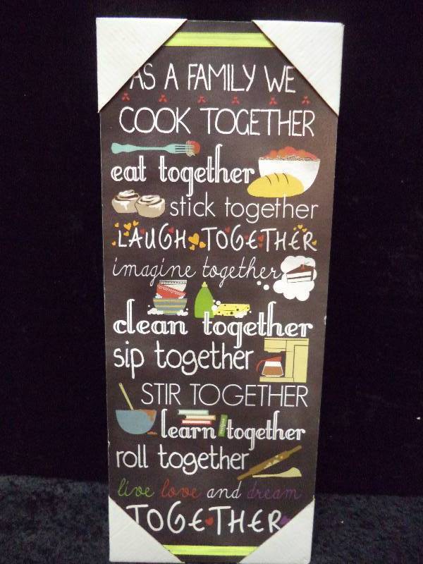 Family Cook Together Wall Hanging