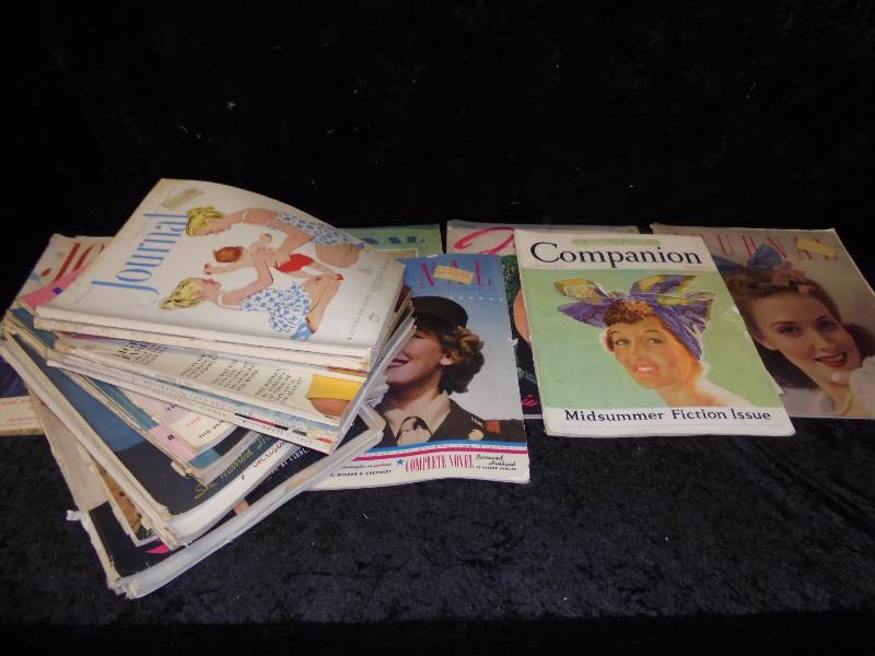 Lot - Vintage Magazines, Vogue, Ladies Home Journal, etc