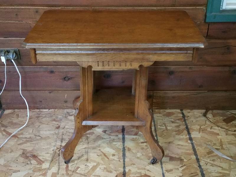 Spoon Carved Oak Occasional Table