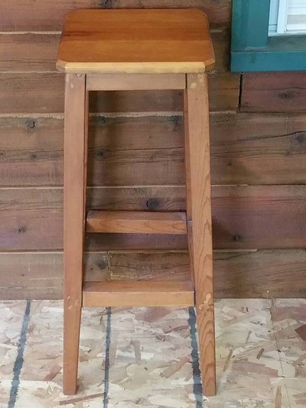 Wooden Plant Stand  Stool