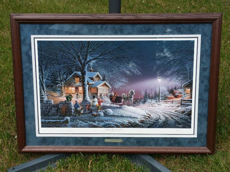 Terry Redlin Winter Wonderland Signed  Numbered